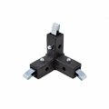 Eztube 3-Way Black Corner Connector  Quick-Release 200-308 BK-QR 200-308 BK-QR